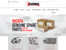 Tablet Screenshot of inoxpa.fr