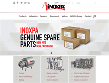 Tablet Screenshot of inoxpa.com